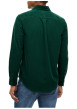 Thumbnail Chemise en coton biologique verte à coupe droite pourvue d'un col à revers - Image 3