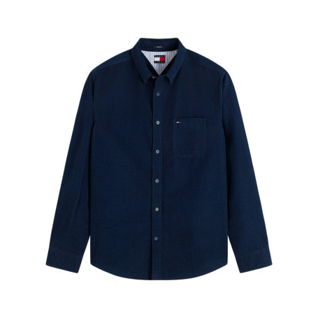Chemise en coton biologique marine à coupe...