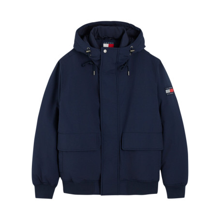 Blouson marine à coupe droite pourvu d'un col...
