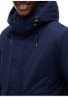 Thumbnail Blouson marine à coupe droite pourvu d'un col montant à capuche - Image 4