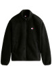 Thumbnail Sweat zippé noir pourvu d'une coupe droite et de poches plaquées