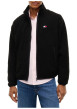 Thumbnail Sweat zippé noir pourvu d'une coupe droite et de poches plaquées - Image 2