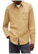 Thumbnail Chemise en coton biologique beige à coupe droite pourvue d'un col à revers - Image 2