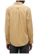 Thumbnail Chemise en coton biologique beige à coupe droite pourvue d'un col à revers - Image 3
