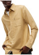Thumbnail Chemise en coton biologique beige à coupe droite pourvue d'un col à revers - Image 4