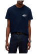 Thumbnail T-shirt en coton biologique marine à coupe droite pourvu d'un col rond - Image 2