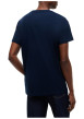 Thumbnail T-shirt en coton biologique marine à coupe droite pourvu d'un col rond - Image 3