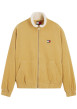 Thumbnail Blouson en coton biologique moutarde à coupe droite pourvu d'un col montant