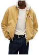 Thumbnail Blouson en coton biologique moutarde à coupe droite pourvu d'un col montant - Image 2