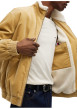Thumbnail Blouson en coton biologique moutarde à coupe droite pourvu d'un col montant - Image 4