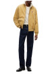 Thumbnail Blouson en coton biologique moutarde à coupe droite pourvu d'un col montant - Image 6