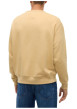 Thumbnail Sweat en coton mélangé beige à coupe droite pourvu d'un col rond - Image 3