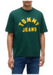 Thumbnail T-shirt en coton biologique vert à coupe droite pourvu d'un col rond - Image 2