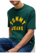 Thumbnail T-shirt en coton biologique vert à coupe droite pourvu d'un col rond - Image 4