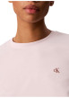 Thumbnail T-shirt en coton rose à coupe droite pourvu d'un col rond ras-du-cou - Image 5
