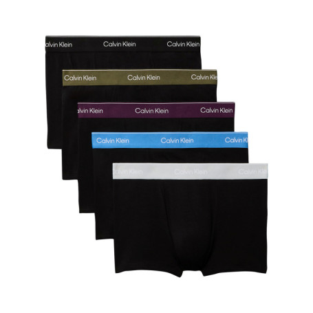 Lot de 5 boxers en coton noirs pourvus d'une...