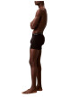 Thumbnail Lot de 3 boxers longs en coton noirs pourvus d'une taille élastiquée - Image 4