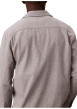 Thumbnail Chemise grise unie en coton avec une coupe droite et des manches longues - Image 3