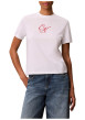 Thumbnail T-shirt en coton blanc à coupe droite pourvu d'un col rond ras-du-cou - Image 2