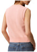 Thumbnail Top sans manche en coton rose pourvu d'une coupe ajustée près du corps - Image 3