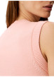 Thumbnail Top sans manche en coton rose pourvu d'une coupe ajustée près du corps - Image 5