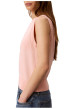 Thumbnail Top sans manche en coton rose pourvu d'une coupe ajustée près du corps - Image 6