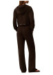 Thumbnail Pantalon en coton marron à coupe droite pourvu d'une ceinture élastiquée - Image 3