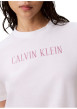Thumbnail T-shirt en coton blanc à coupe droite pourvu d'un col rond légèrement texturé - Image 5