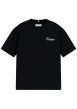 Thumbnail T-shirt en coton biologique noir orné d'un imprimé terrain de basketball au dos