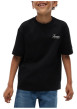 Thumbnail T-shirt en coton biologique noir orné d'un imprimé terrain de basketball au dos - Image 3