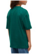 Thumbnail T-shirt vert forêt en coton à imprimé logotypé noir de style universitaire - Image 2