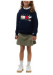 Thumbnail Sweat bleu marine en coton agrémenté du drapeau logotypé et de Snoopy - Image 5