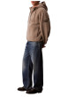 Thumbnail Blouson beige pourvu d'une coupe droite et d'un col à capuche - Image 5