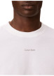 Thumbnail T-shirt en coton blanc à coupe droite pourvu d'un col rond ras-du-cou - Image 5