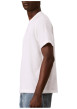 Thumbnail T-shirt en coton blanc à coupe droite pourvu d'un col rond ras-du-cou - Image 4