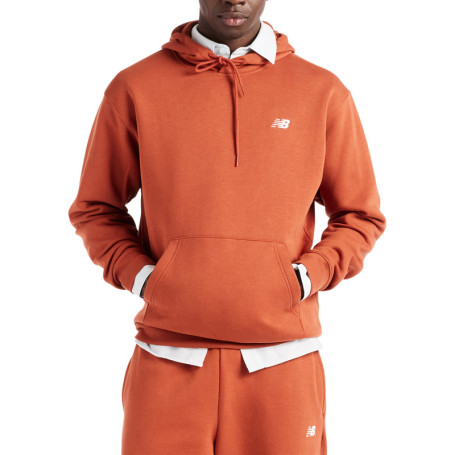 Sweat à capuche orange uni avec une coupe...
