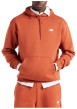 Thumbnail Sweat à capuche orange uni avec une coupe droite et des manches longues