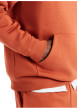 Thumbnail Sweat à capuche orange uni avec une coupe droite et des manches longues - Image 4