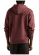 Thumbnail Sweat à capuche bordeaux uni avec logo blanc brodé et une coupe droite - Image 2