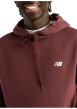 Thumbnail Sweat à capuche bordeaux uni avec logo blanc brodé et une coupe droite - Image 3