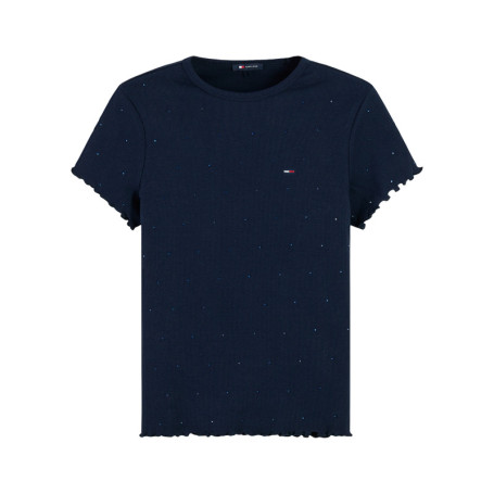 T-shirt en coton biologique marine à coupe...