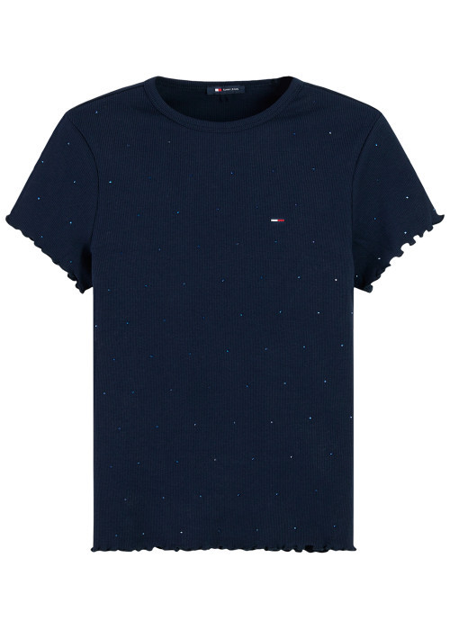 T-shirt en coton biologique marine à coupe...