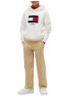 Thumbnail Sweat en coton biologique écru orné par un grand drapeau tricolore brodé - Image 5