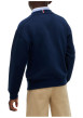 Thumbnail Sweat bleu marine en coton biologique à imprimé logotypé style universitaire - Image 2