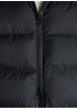 Thumbnail Doudoune à capuche noire unie avec logo blanc imprimé sur la poitrine - Image 6