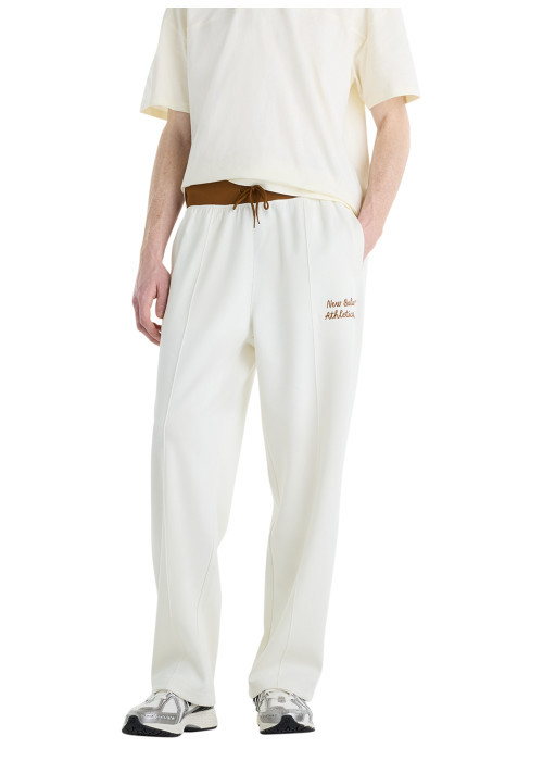 Pantalon jogging blanc avec une coupe droite et...