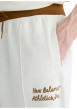 Thumbnail Pantalon jogging blanc avec une coupe droite et un logo brodé - Image 4