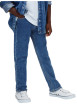 Thumbnail Jean en coton bleu à coupe droite pourvu de multiples poches - Image 2