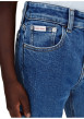 Thumbnail Jean en coton bleu à coupe droite pourvu de multiples poches - Image 5