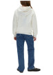 Thumbnail Sweat en coton écru à coupe droite pourvu d'un col à capuche - Image 3